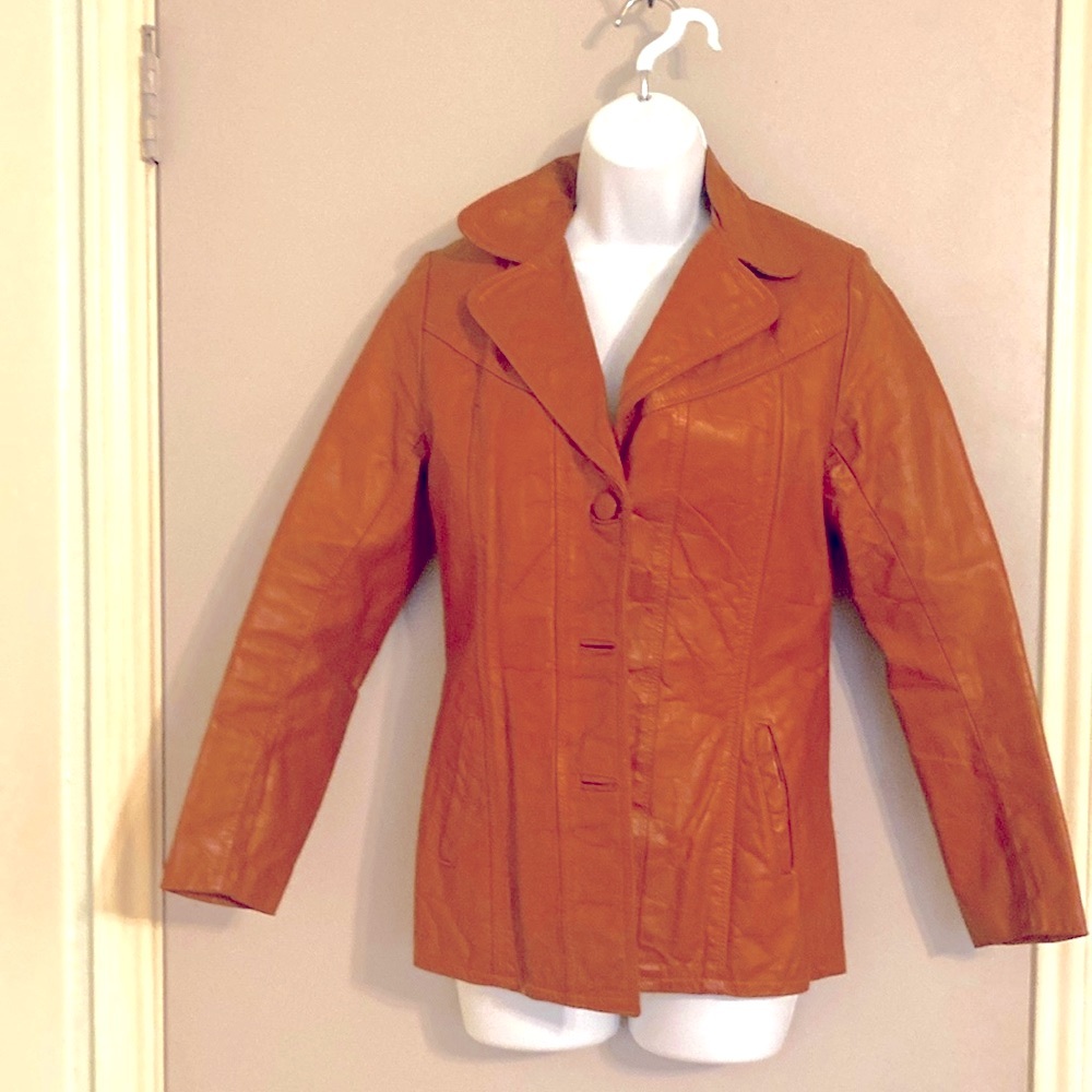 Leather blazer